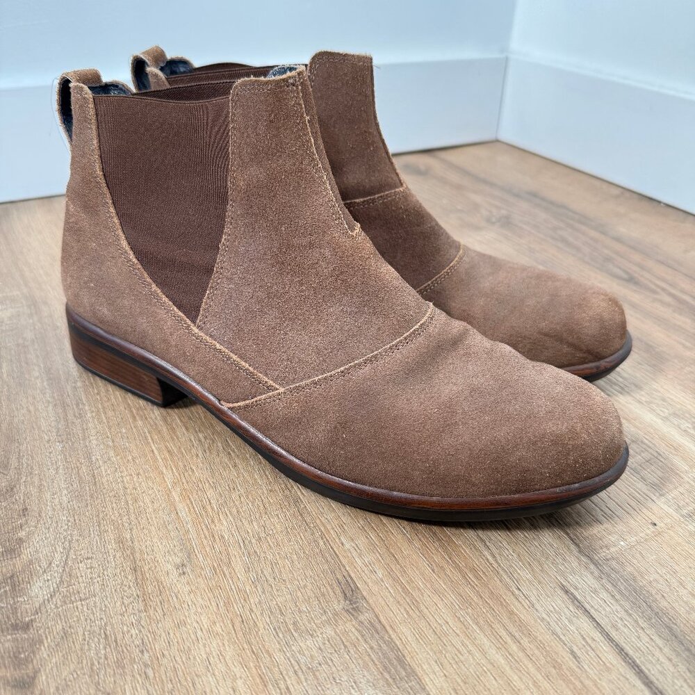 Naot Ruzgar Chelsea Boot Brown Suede Cabincore EU 40